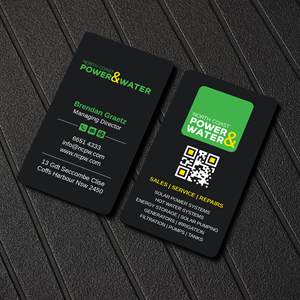 Visitenkarten-Design von LAXMI DESIGNHUB für North Coast Power & Water | Design: #28906485