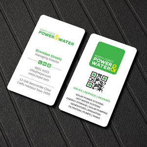 Visitenkarten-Design von LAXMI DESIGNHUB für North Coast Power & Water | Design: #28906488