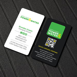 Visitenkarten-Design von LAXMI DESIGNHUB für North Coast Power & Water | Design: #28906494