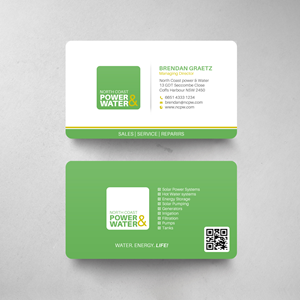 Visitenkarten-Design von chandrayaan.creative für North Coast Power & Water | Design: #28904898