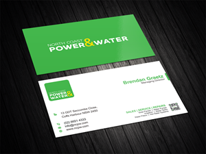 Visitenkarten-Design von vintana für North Coast Power & Water | Design: #28938762