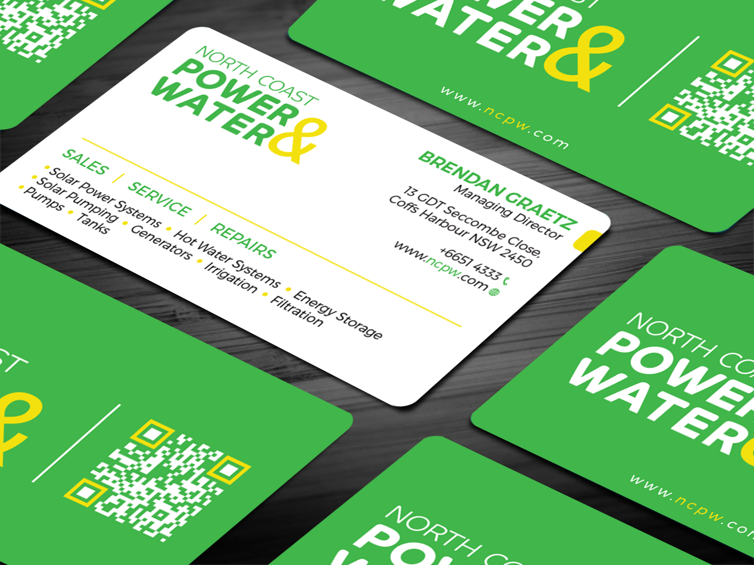 Business Card Design by Tripti Ranjan Gain for North Coast Power & Water | Design #28937776