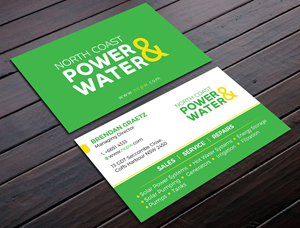 Visitenkarten-Design von Tripti Ranjan Gain für North Coast Power & Water | Design: #28937795