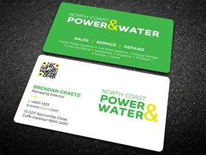 Visitenkarten-Design von Tripti Ranjan Gain für North Coast Power & Water | Design: #28937796