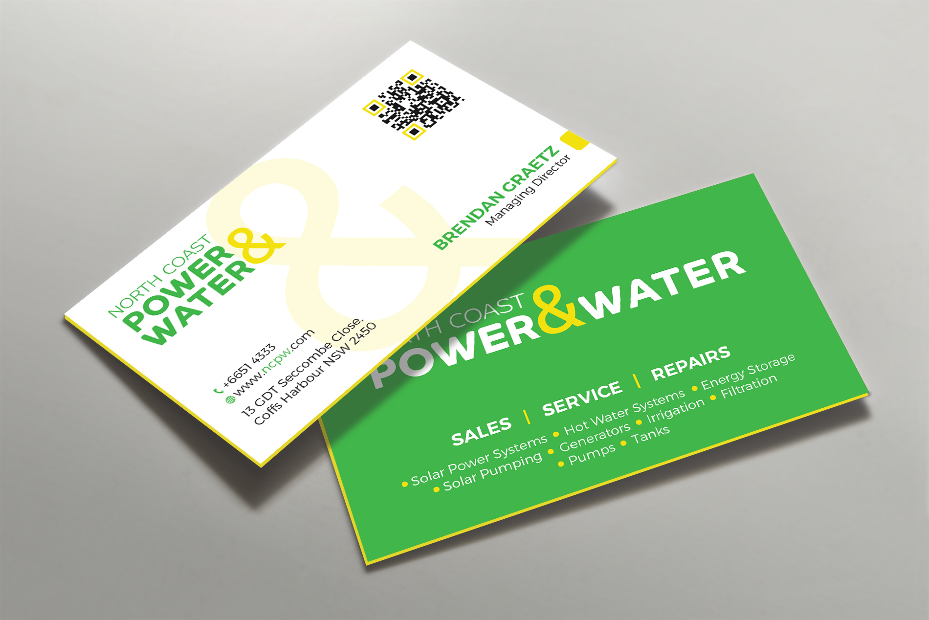 Business Card Design by Tripti Ranjan Gain for North Coast Power & Water | Design #28937798