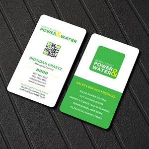 Visitenkarten-Design von Uttom 2 für North Coast Power & Water | Design: #28904743