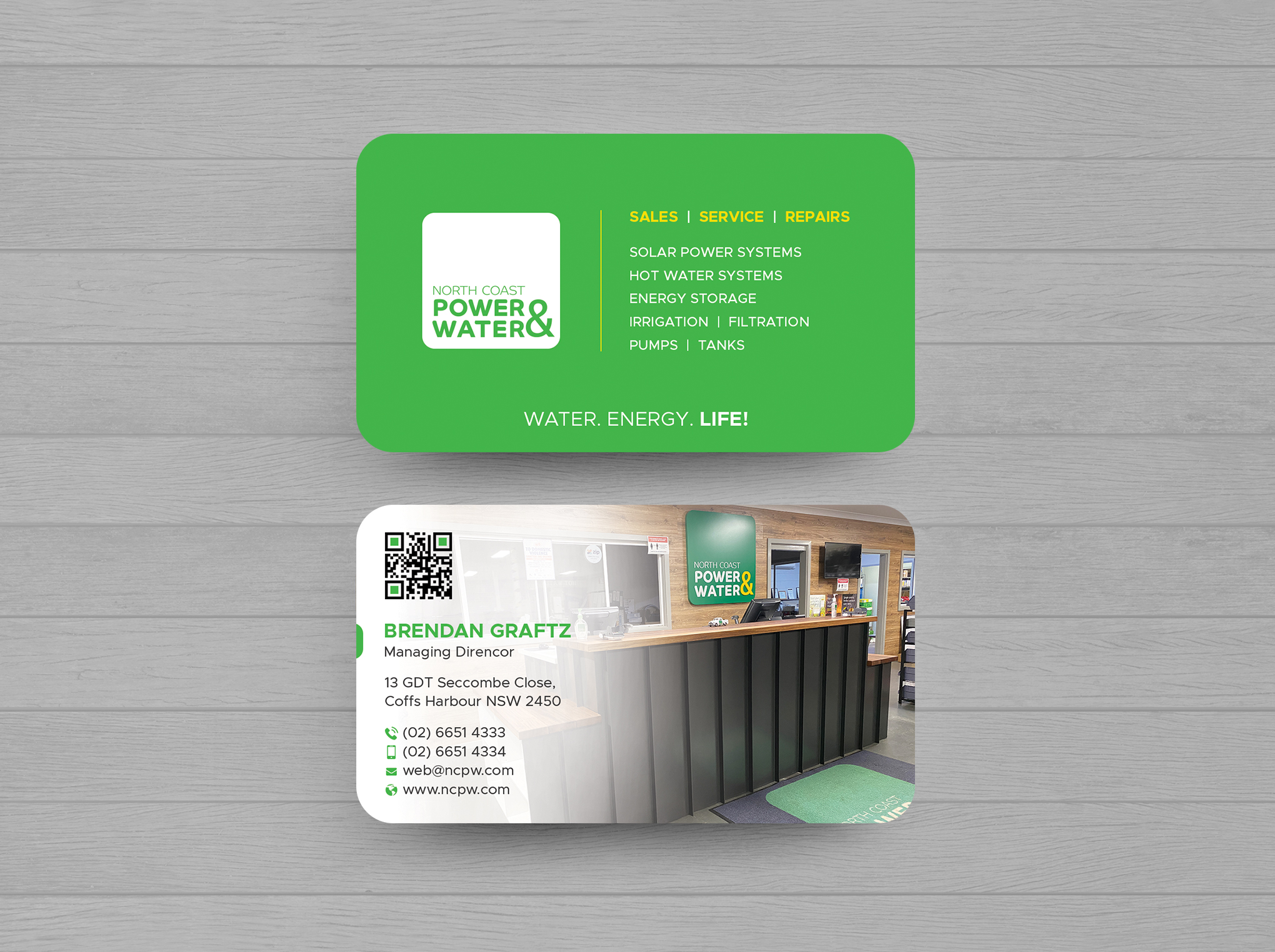 Design de Carte de Visite par DesignShout pour North Coast Power & Water | Design #28906465