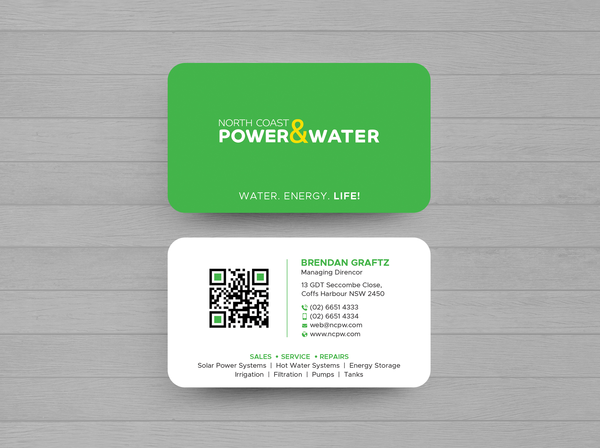 Design de Carte de Visite par DesignShout pour North Coast Power & Water | Design #28906617