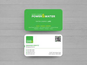 Visitenkarten-Design von DesignShout für North Coast Power & Water | Design: #28906756
