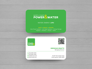 Visitenkarten-Design von DesignShout für North Coast Power & Water | Design: #28906825