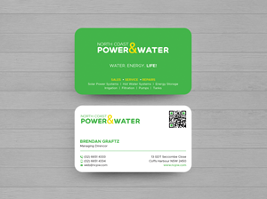 Visitenkarten-Design von DesignShout für North Coast Power & Water | Design: #28906826