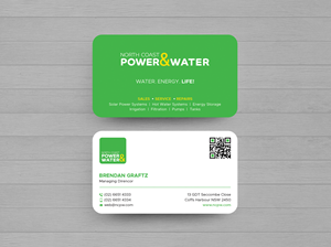 Visitenkarten-Design von DesignShout für North Coast Power & Water | Design: #28906827