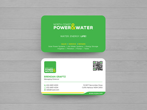 Visitenkarten-Design von DesignShout für North Coast Power & Water | Design: #28906872