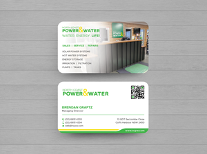 Visitenkarten-Design von DesignShout für North Coast Power & Water | Design: #28906981