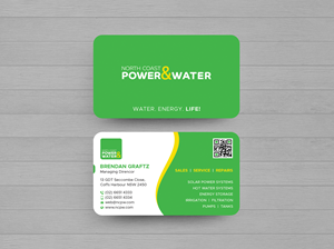 Business Card Design by DesignShout for North Coast Power & Water | Design: #28936100