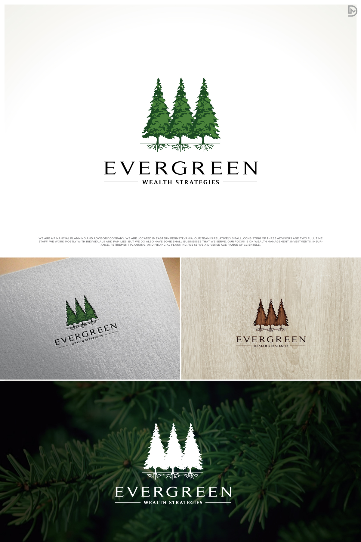 Logo Design by D_Mantra for Evergreen Wealth Strategies, LLC | Design #28932006