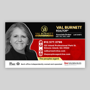 Vals Business Card for social media or to text | Visitenkarten-Design von debdesign