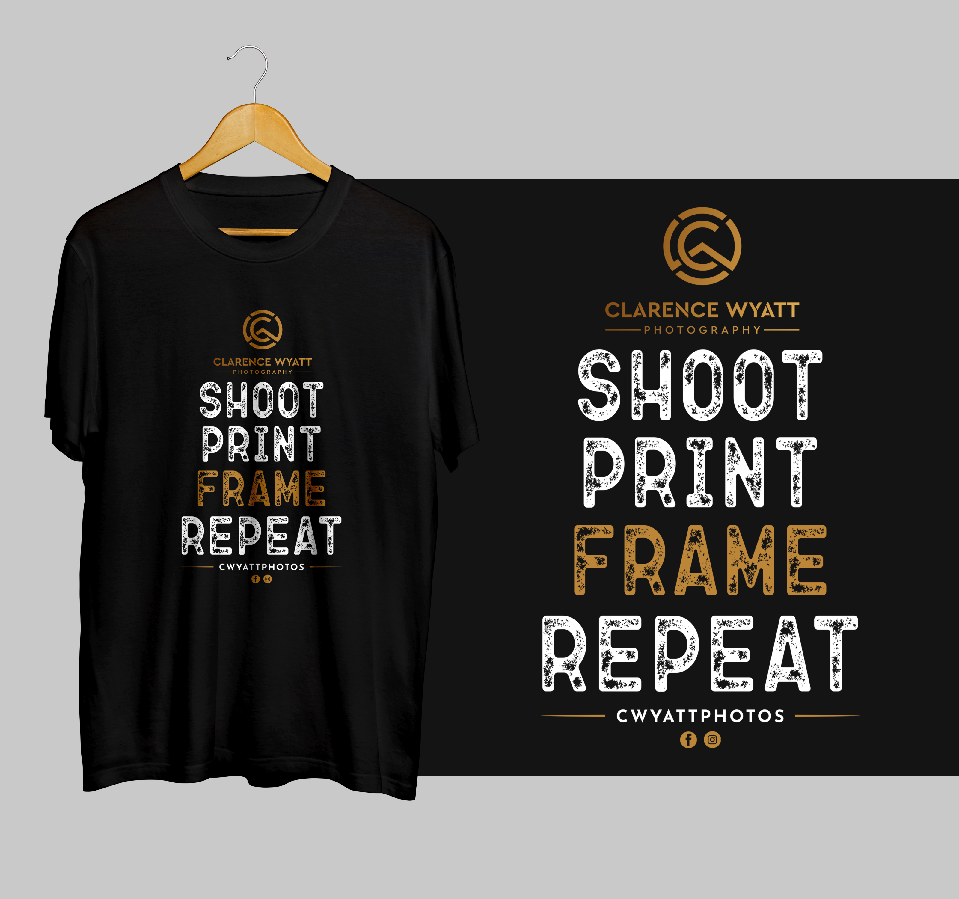 T-shirt Design by Graphic Storm for Clarence Wyatt Photography | Design #28914078