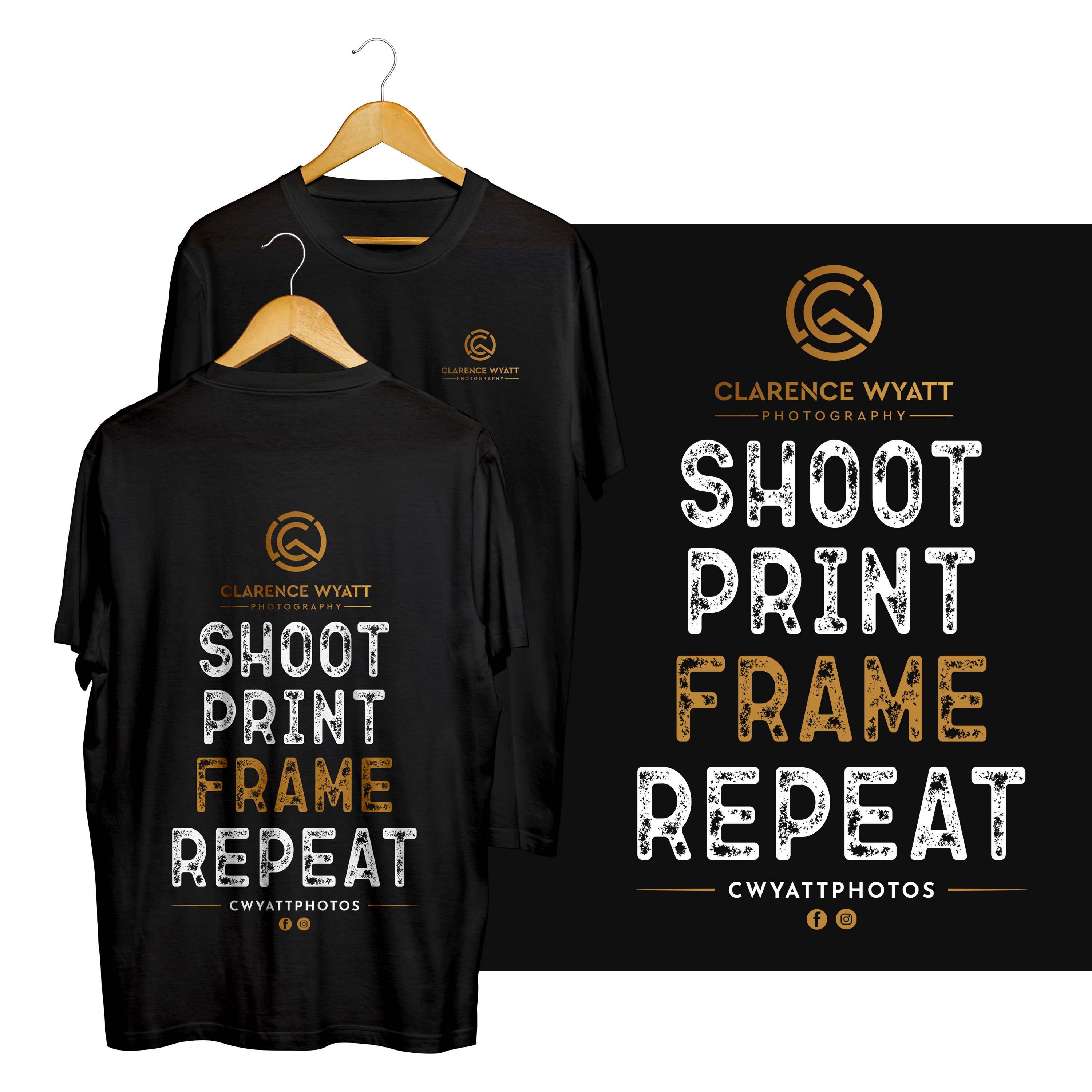 T-shirt Design by Graphic Storm for Clarence Wyatt Photography | Design #28914326
