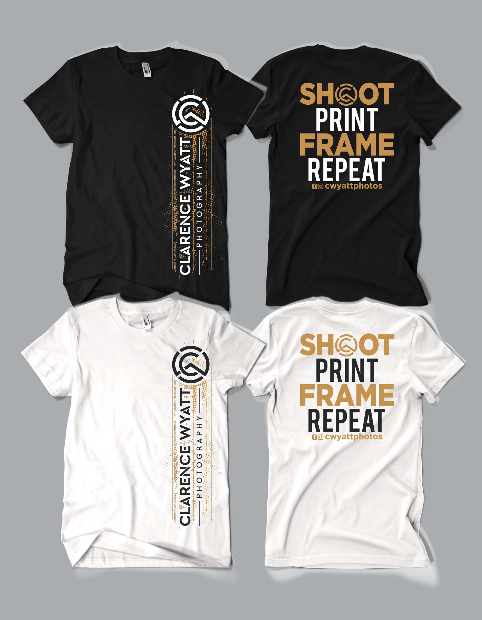 T-shirt Design by Rheanza for Clarence Wyatt Photography | Design #28916961