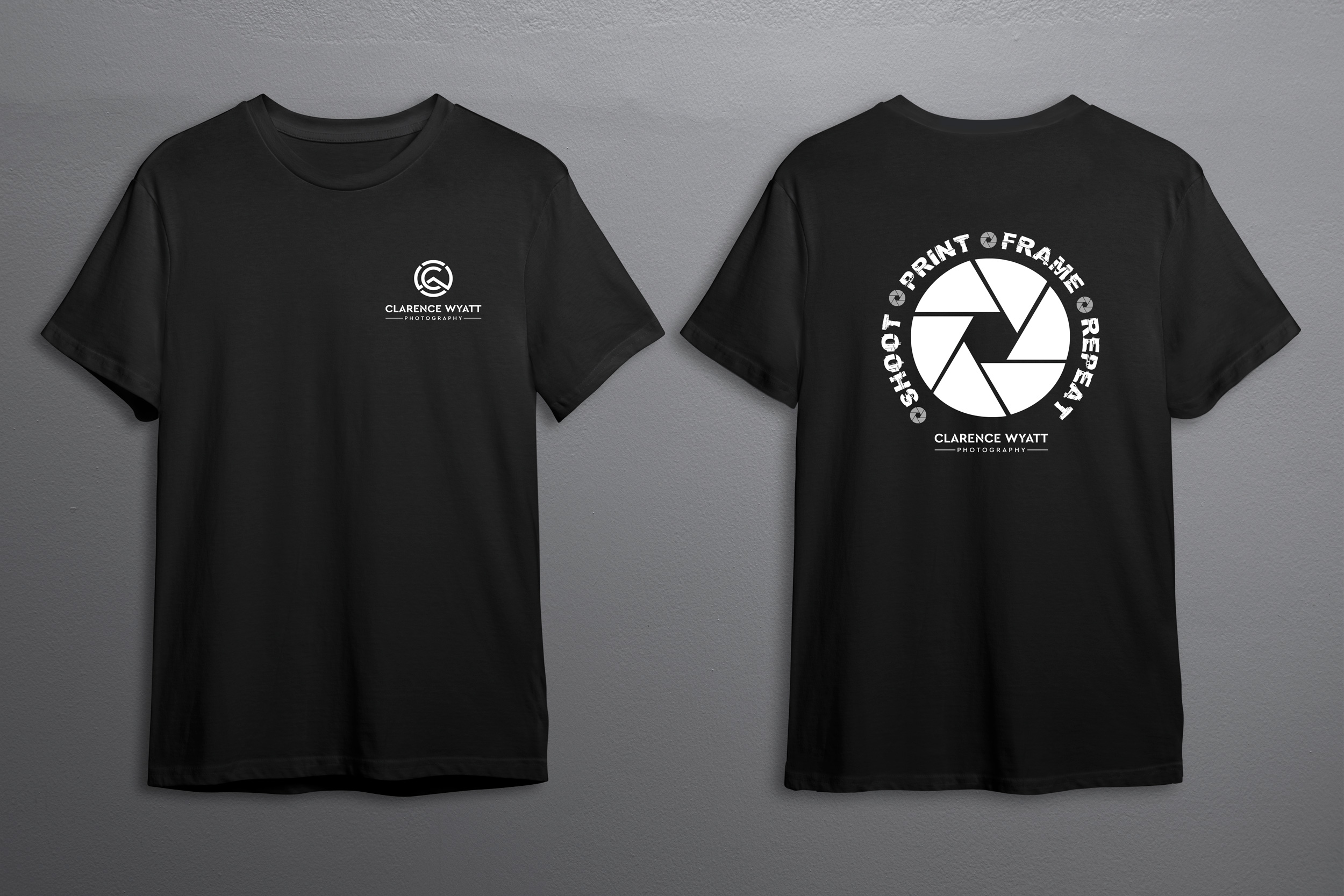 T-Shirt-Design von Riaz Rehman für Clarence Wyatt Photography | Design #28909697