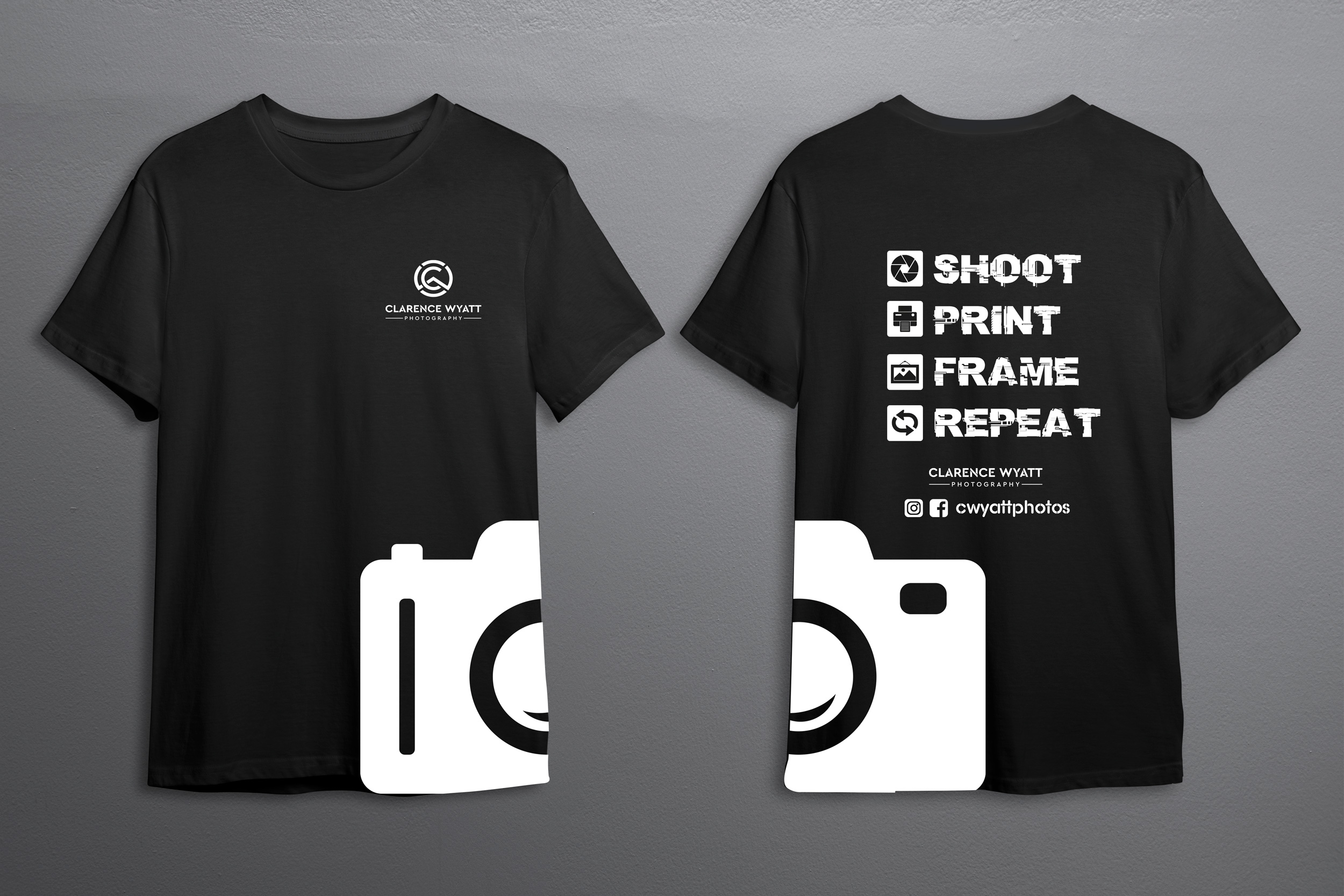 T-shirt Design by Riaz Rehman for Clarence Wyatt Photography | Design #28911552