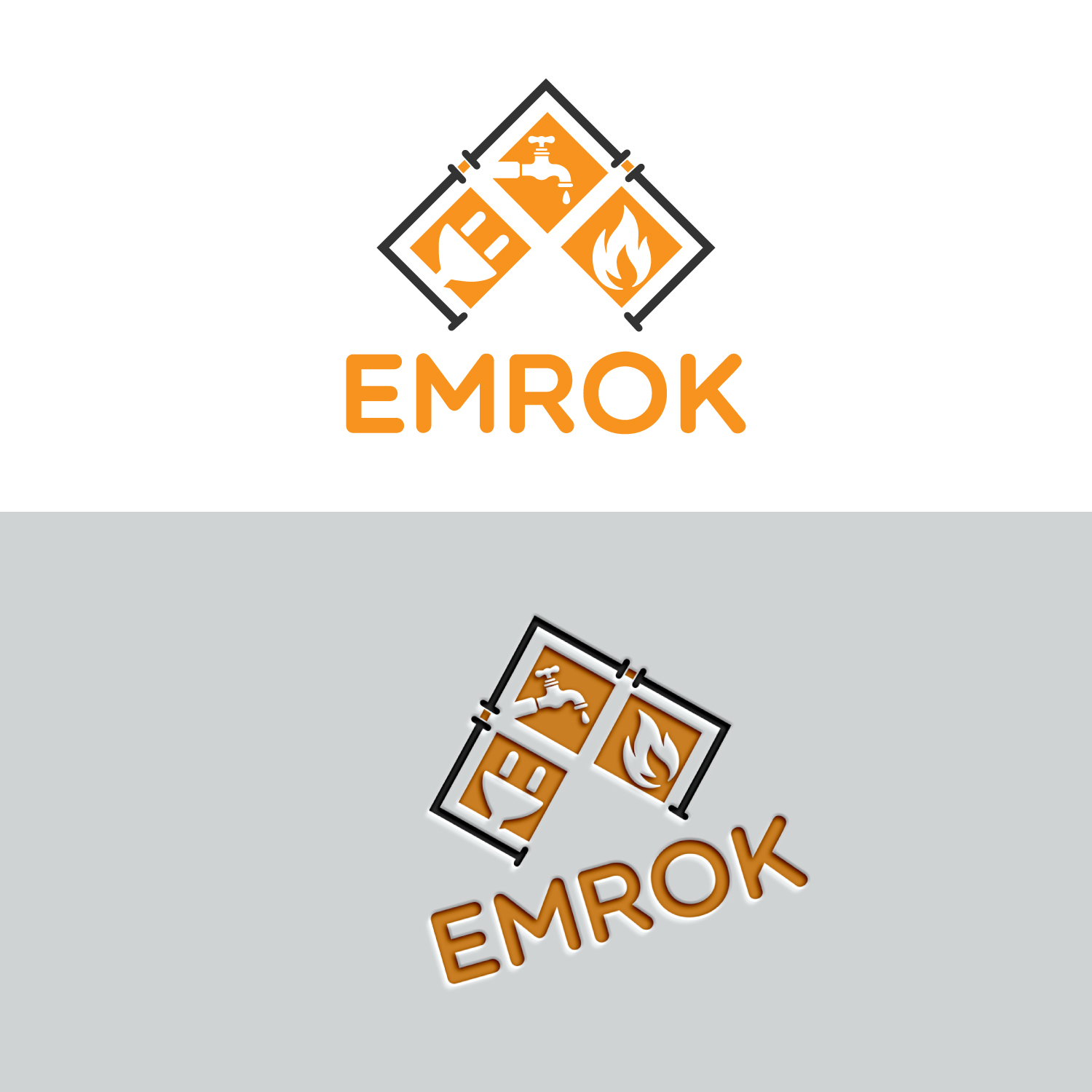 Logo Design by Md Sakhawat Hosssain for EMROK | Design #28937229