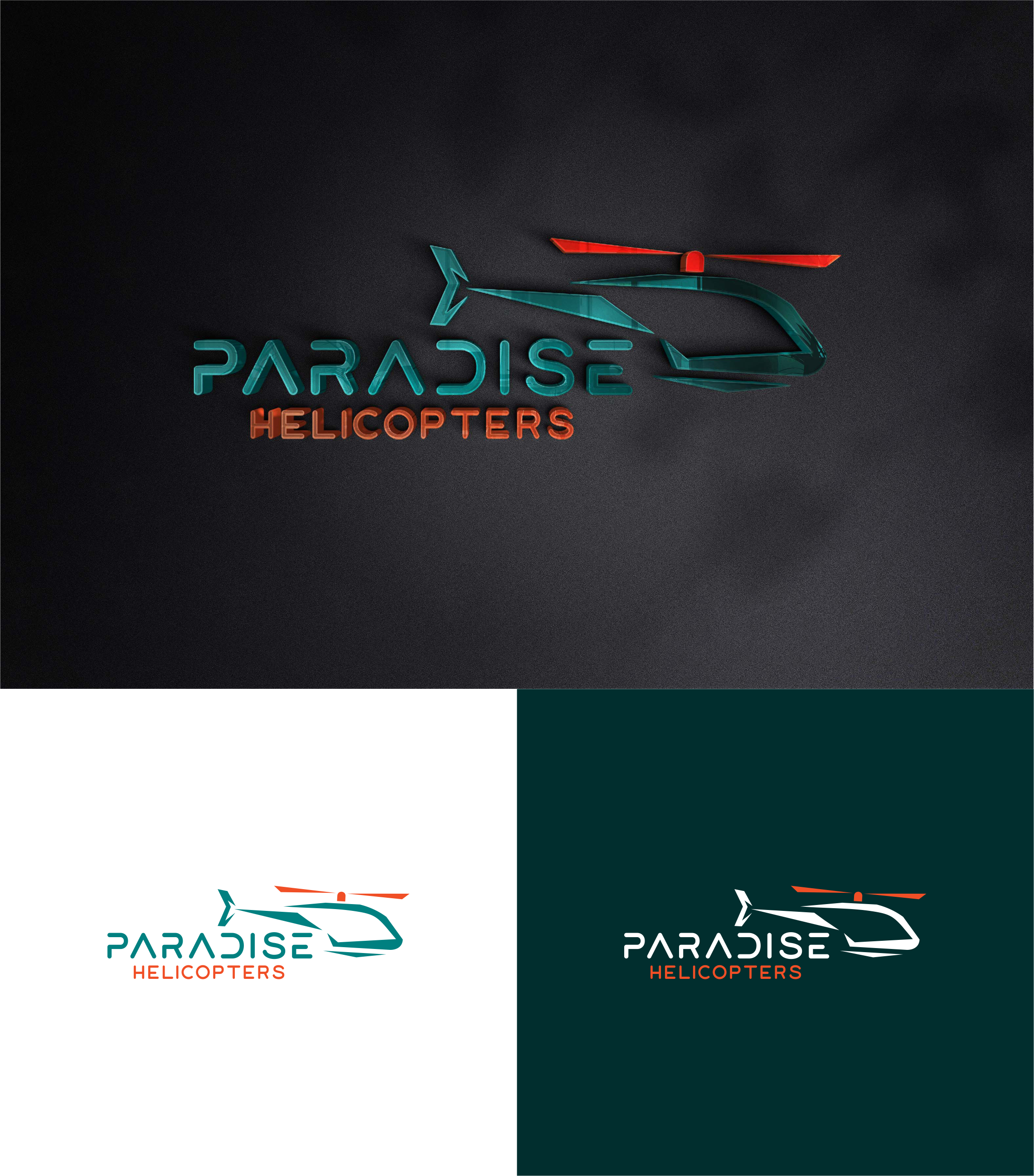 Logo Design by Jose Loaiza for Paradise Helicopters | Design #28928548