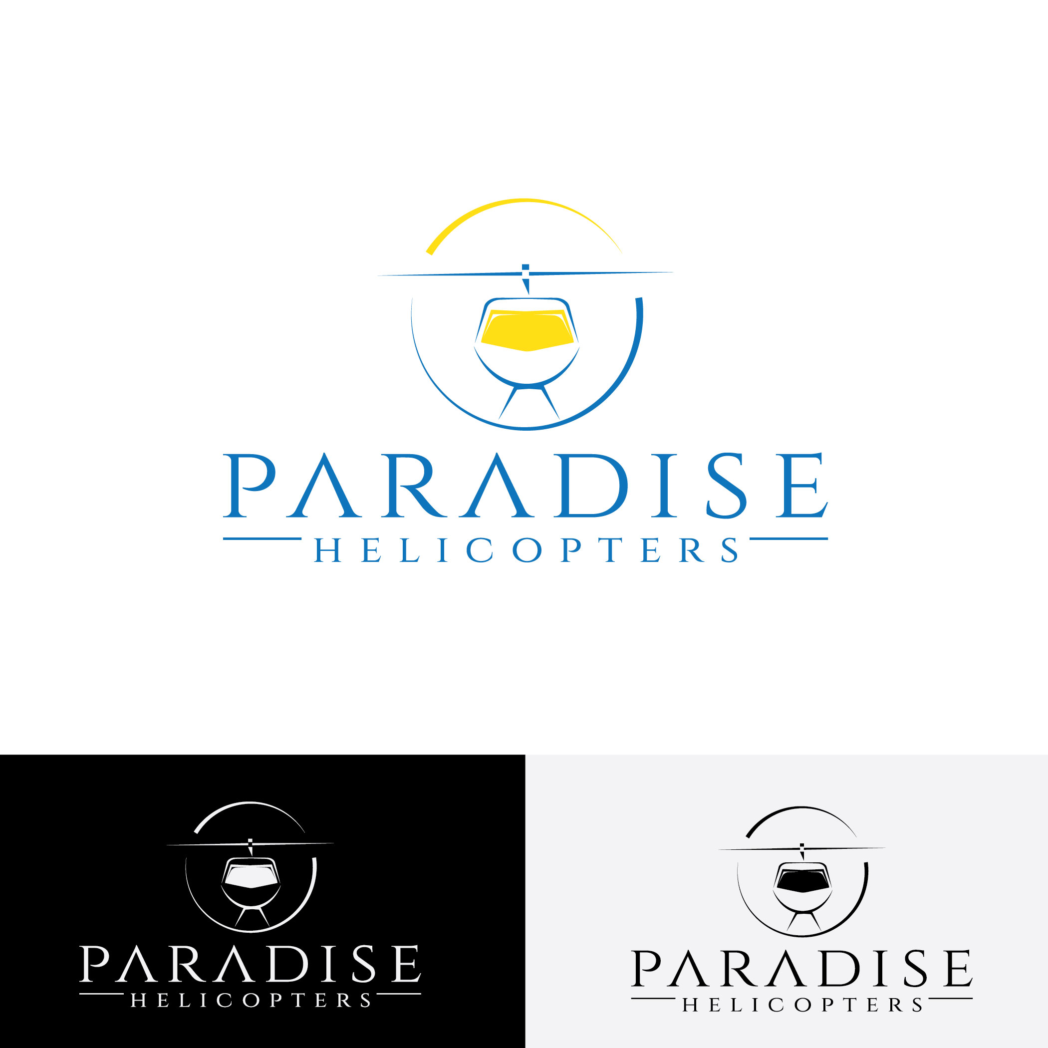 Logo Design by ILLUSTRATOR PRO for Paradise Helicopters | Design #28952350