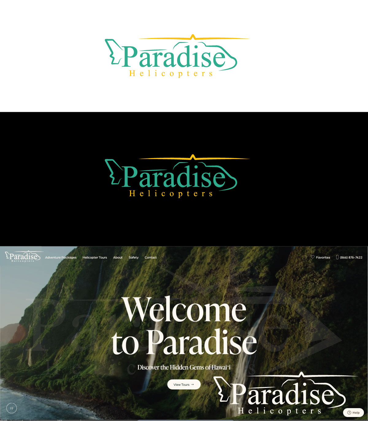 Logo Design by RS_Design for Paradise Helicopters | Design #28934912