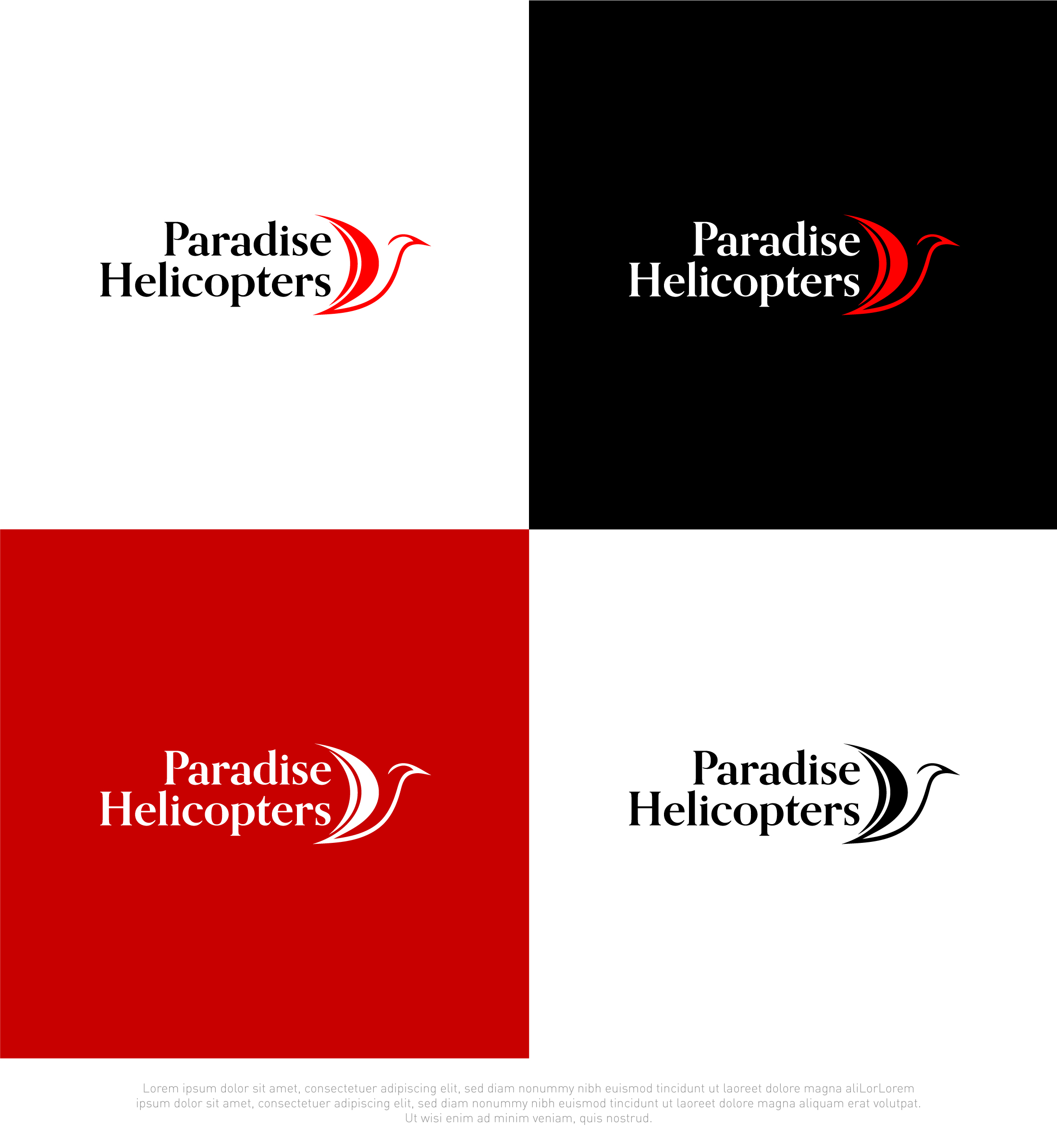Logo Design by ambiii for Paradise Helicopters | Design #28909737