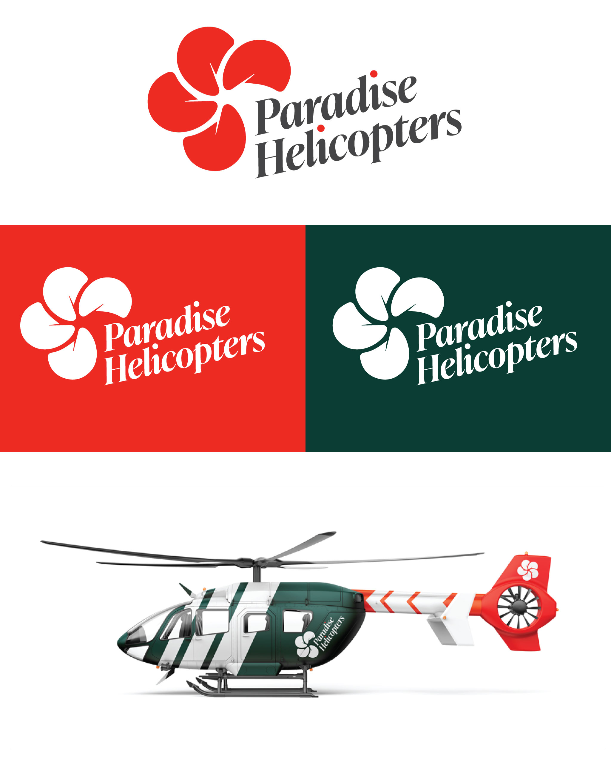 Logo Design by AJbriefcase for Paradise Helicopters | Design #28916366
