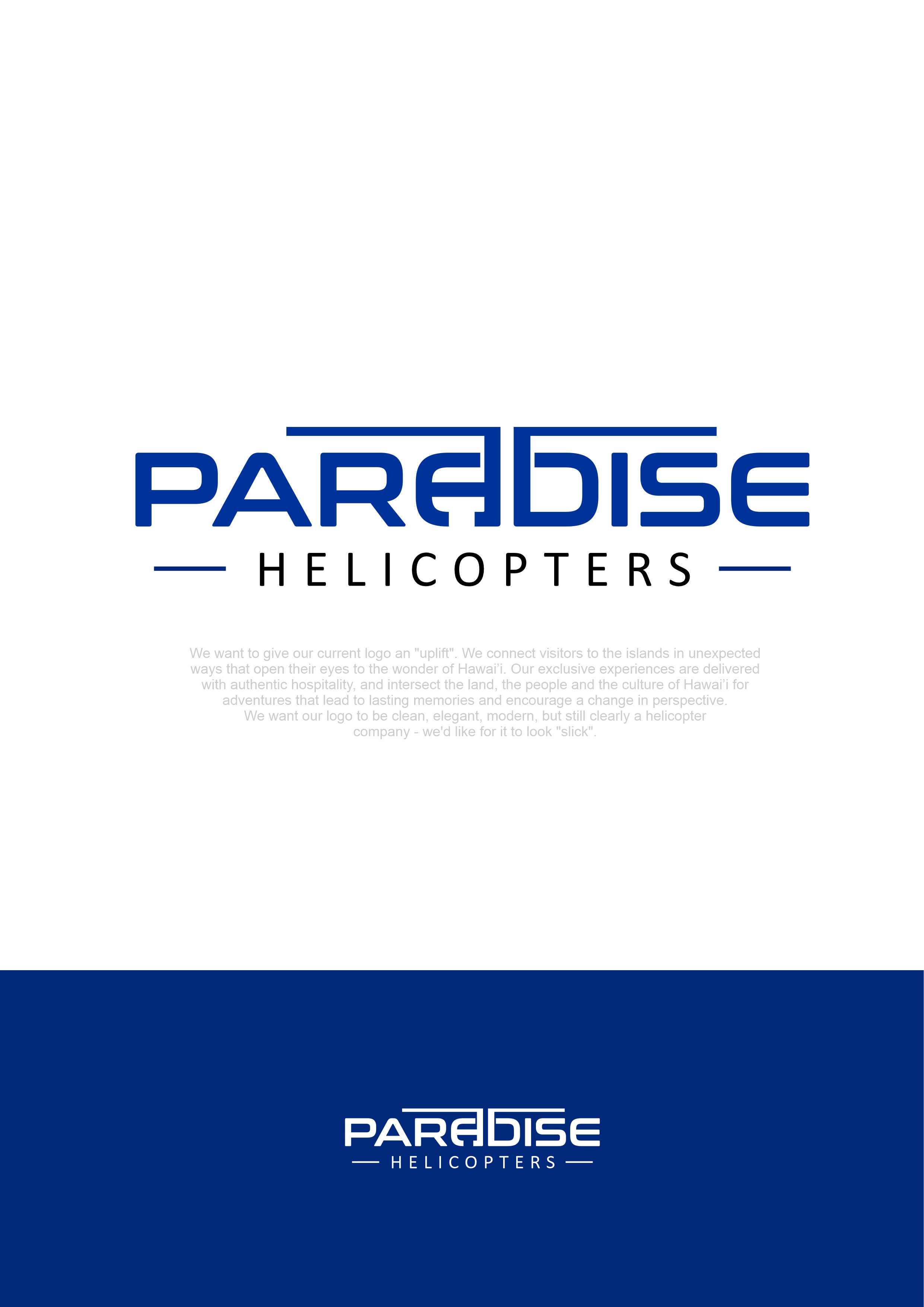 Logo Design by alok bhopatkar for Paradise Helicopters | Design #28951061