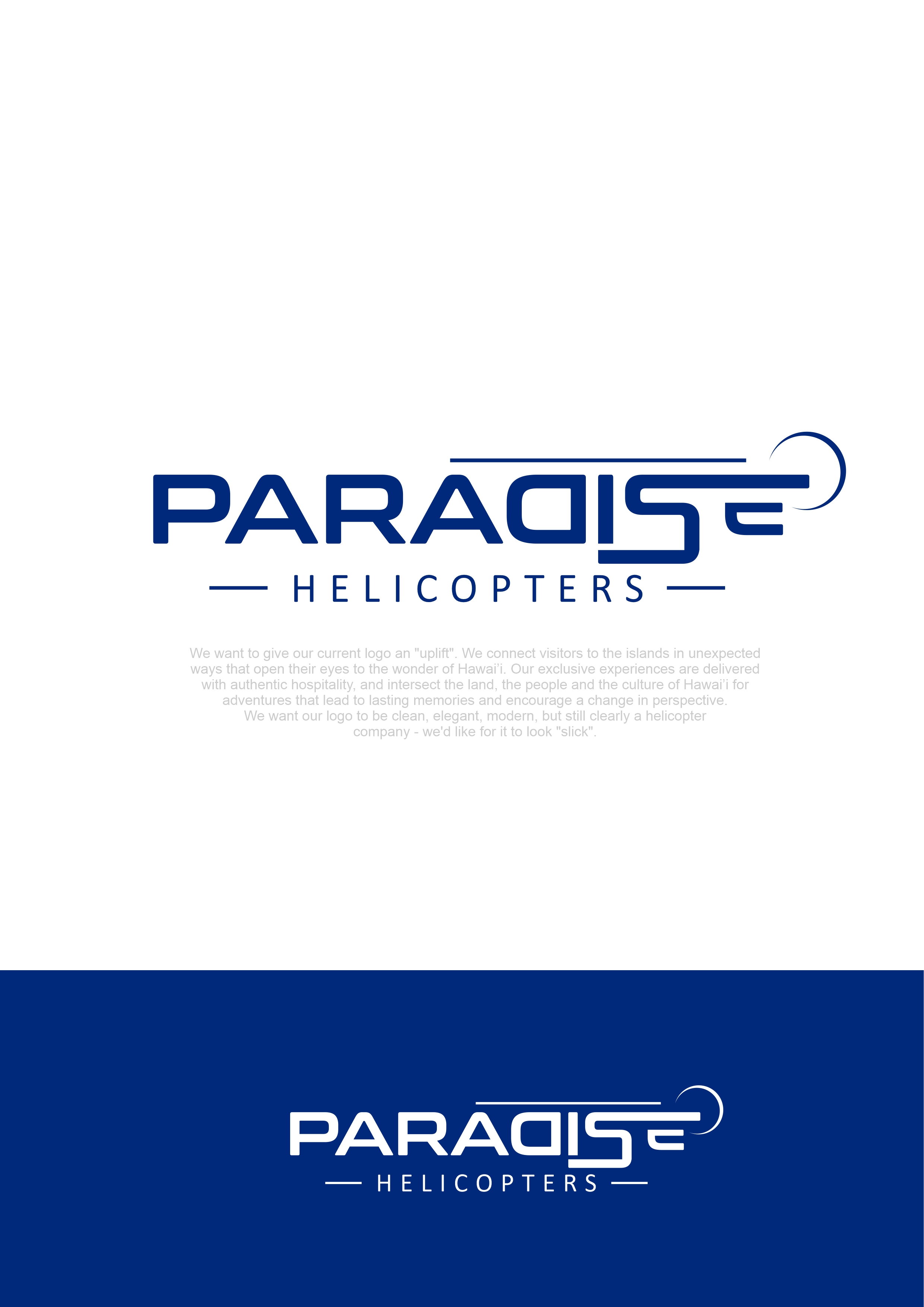 Logo Design by alok bhopatkar for Paradise Helicopters | Design #28951098