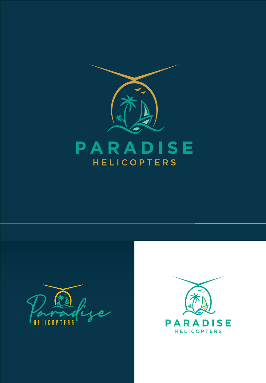 Logo Design by Art Ponds for Paradise Helicopters | Design #28937645