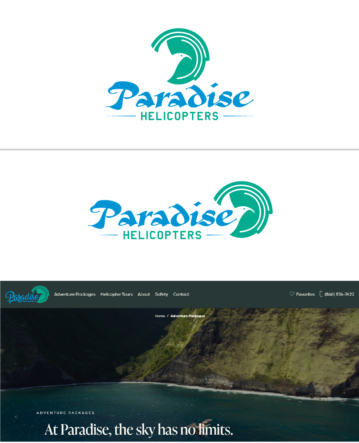 Logo Design by Deziners Zone for Paradise Helicopters | Design #28911459