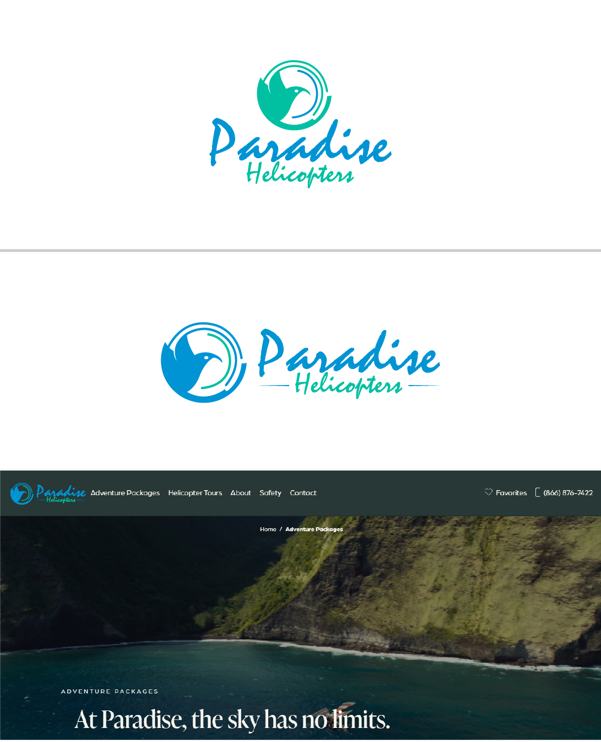 Logo Design by Deziners Zone for Paradise Helicopters | Design #28911460