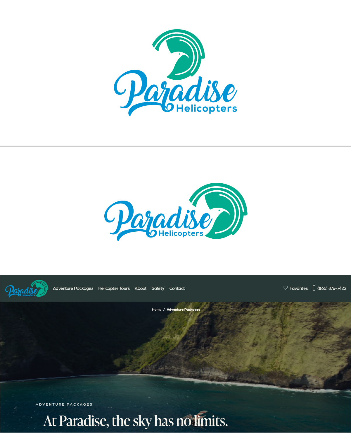 Logo Design by Deziners Zone for Paradise Helicopters | Design #28911461