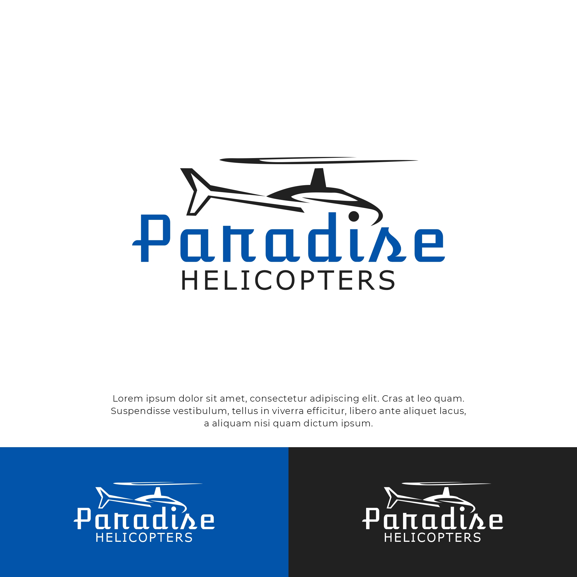 Logo Design by alitjuara for Paradise Helicopters | Design #28942488