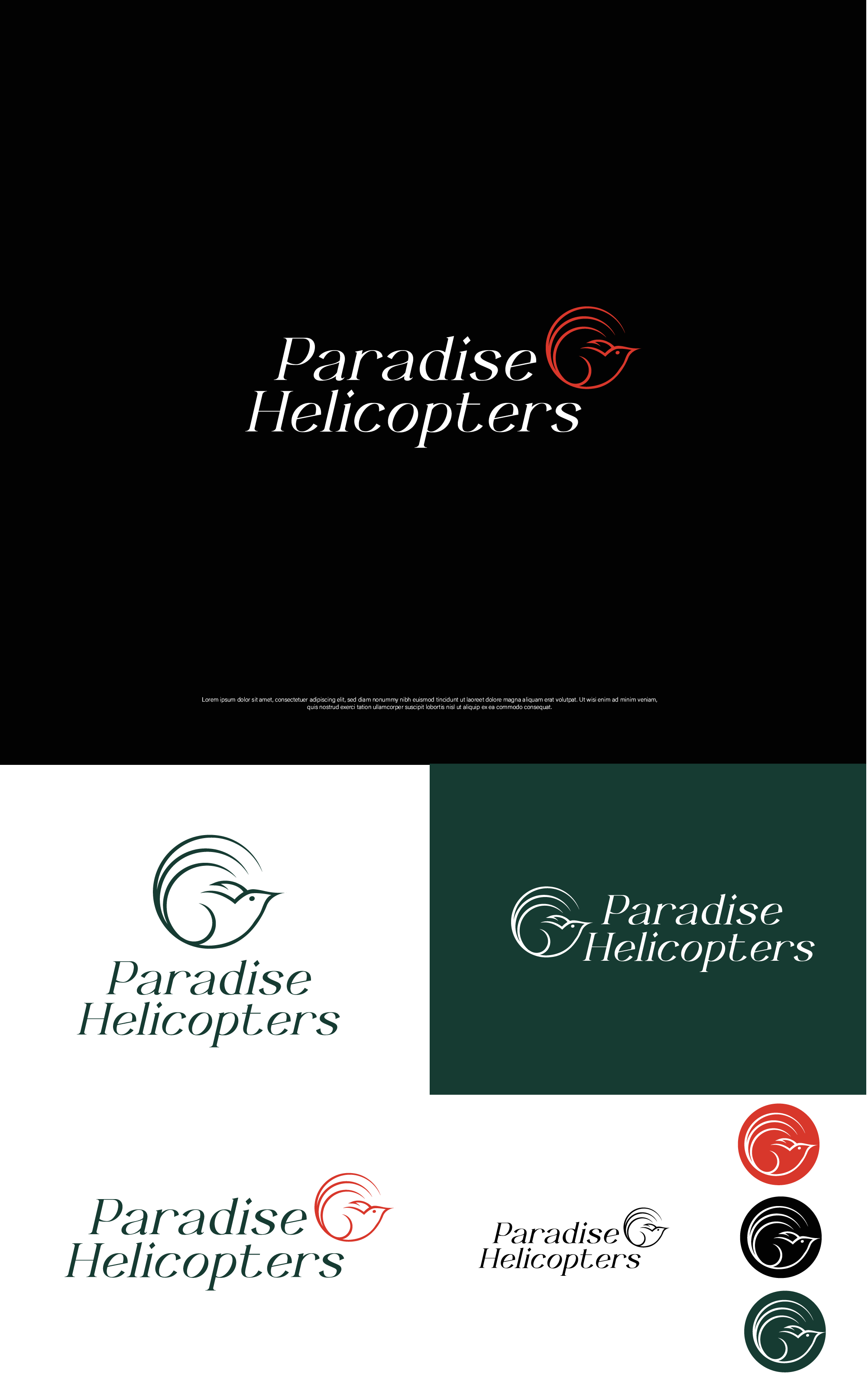 Logo Design by Grapismo Brand Studio for Paradise Helicopters | Design #28912173
