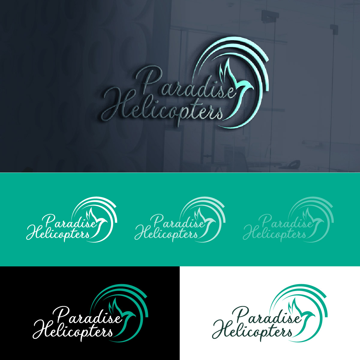 Logo Design by fly  design for Paradise Helicopters | Design #28912203