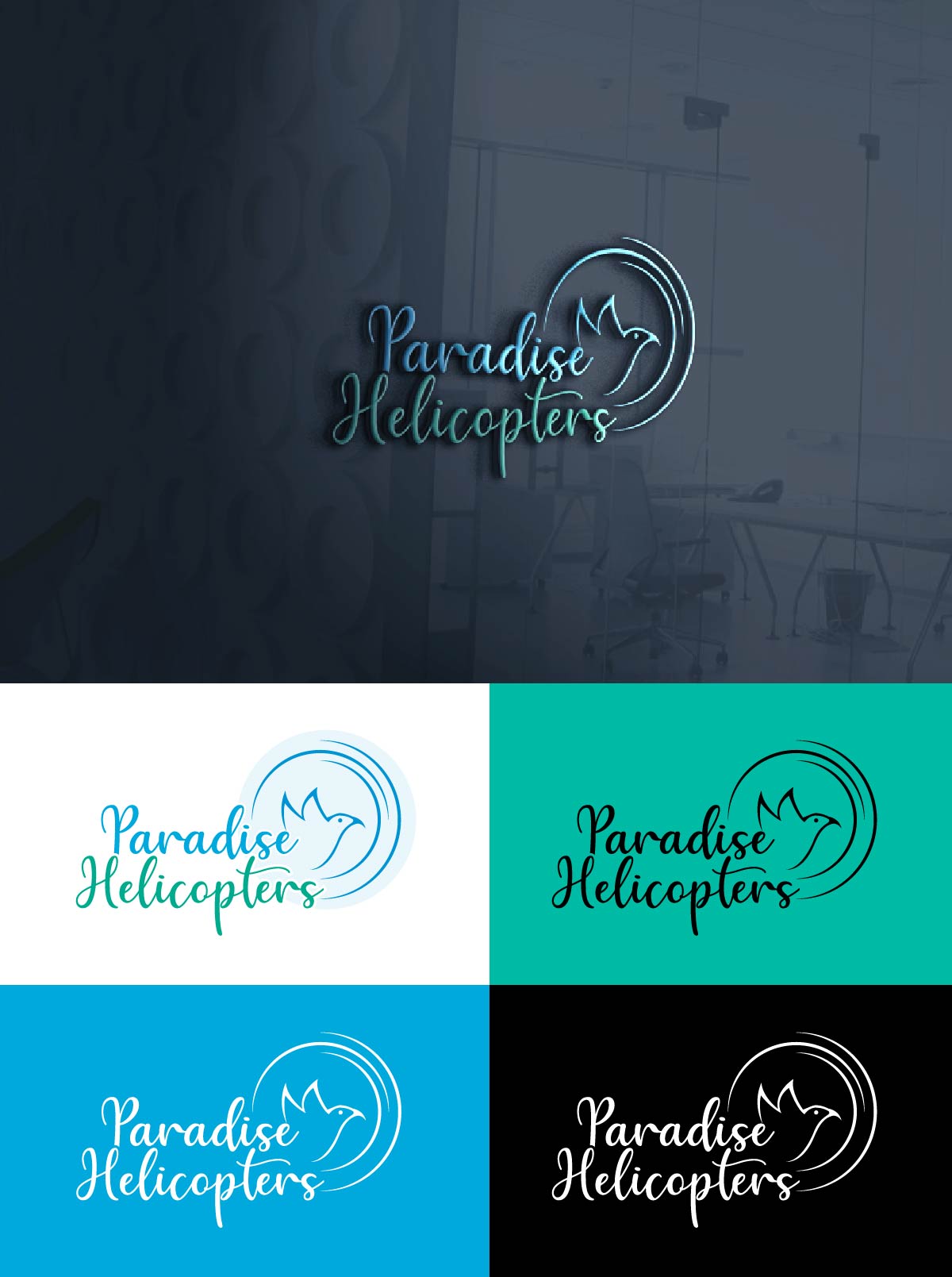 Logo Design by fly  design for Paradise Helicopters | Design #28912238