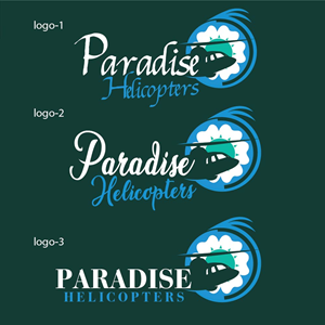 Logo Design by logoQ for Paradise Helicopters | Design: #28931586