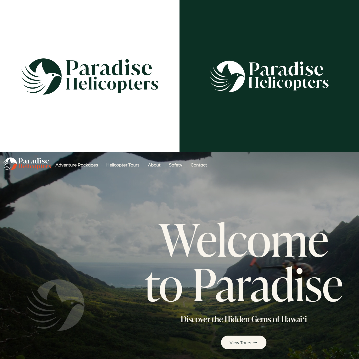 Logo Design by Maxo-Biz for Paradise Helicopters | Design #28912514