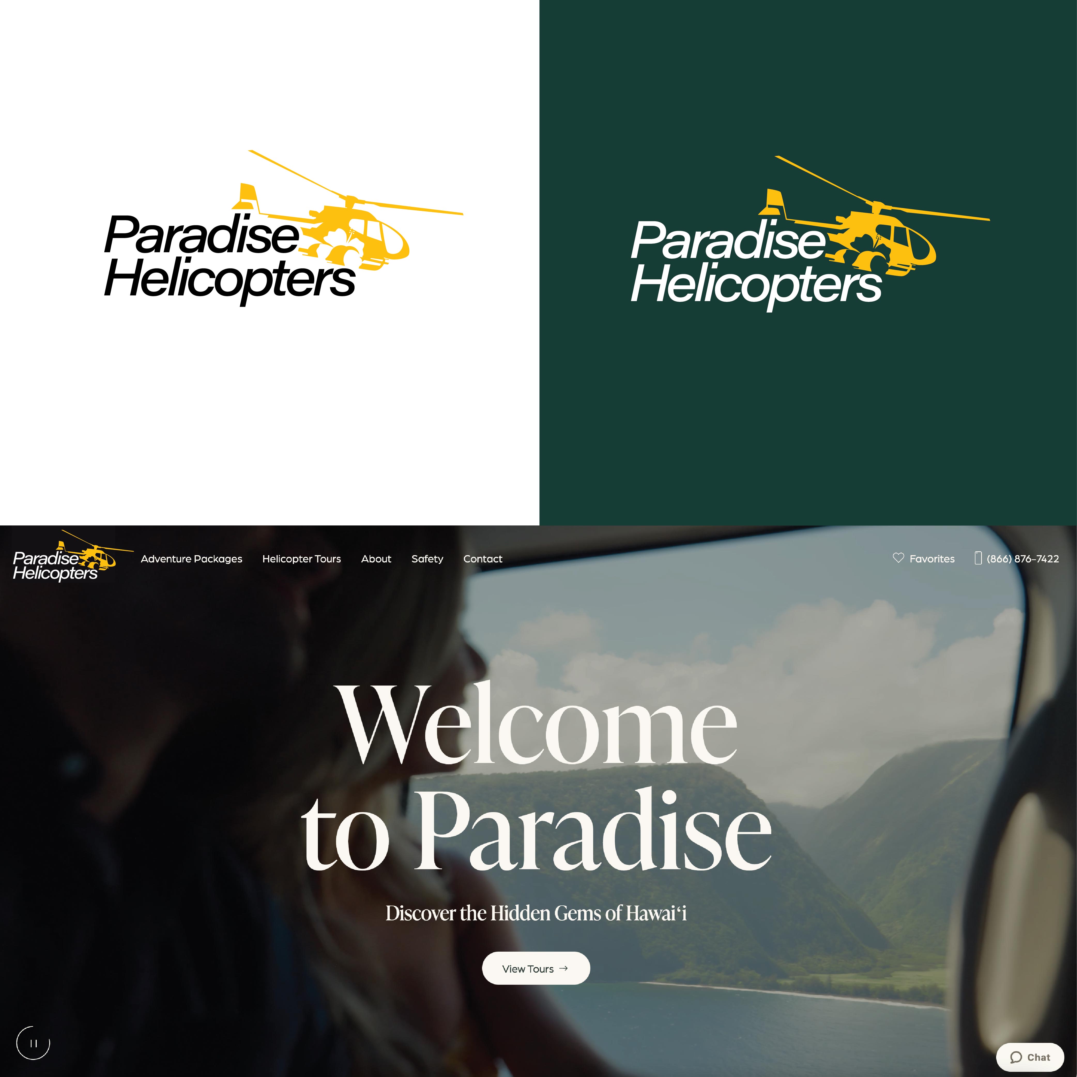Logo Design by hector0811 for Paradise Helicopters | Design #28929308