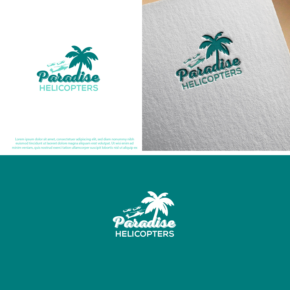 Logo Design by Aemidesigns for Paradise Helicopters | Design #28944024