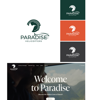 Logo Design by step forward 2 for Paradise Helicopters | Design: #28928985