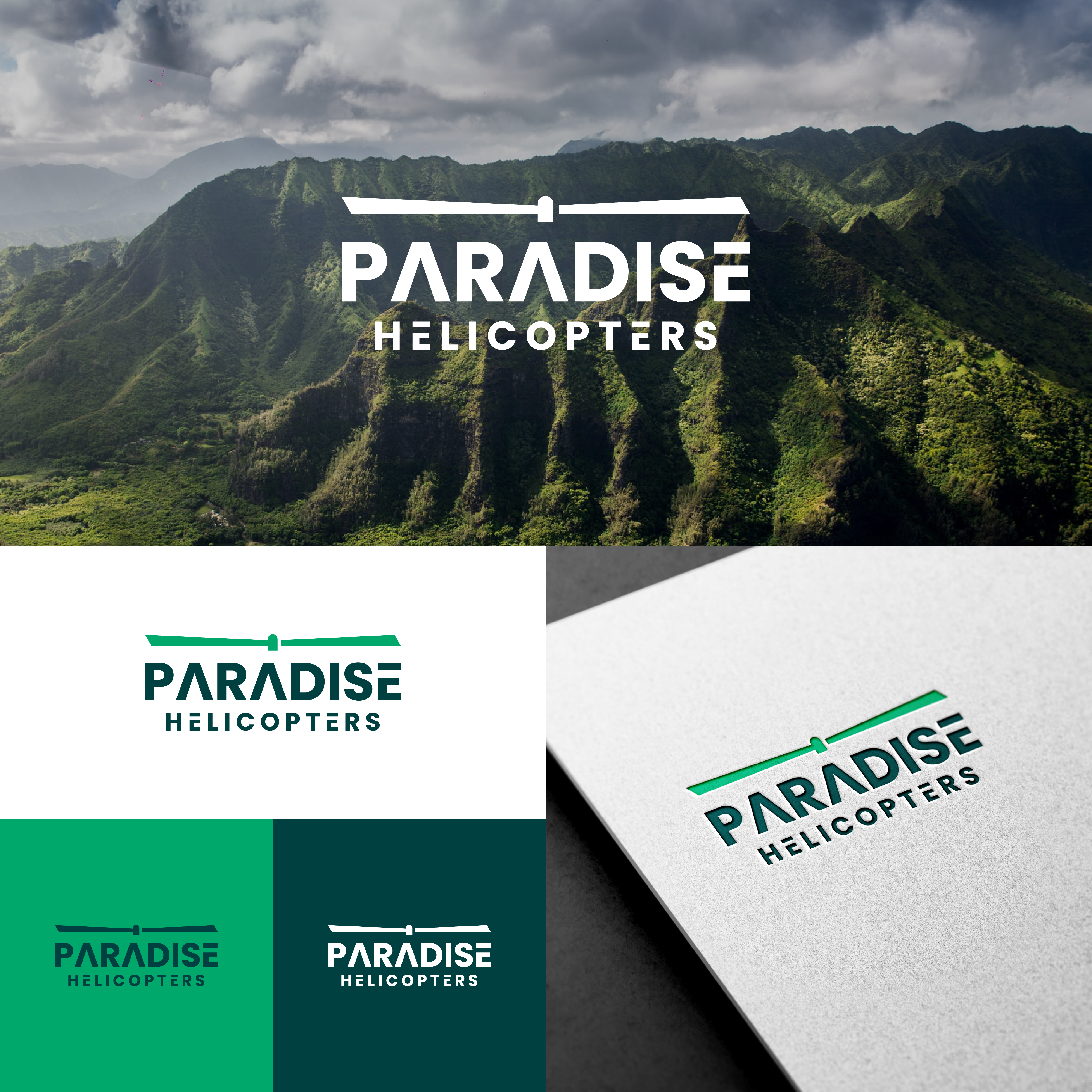 Logo Design by A.R.D.P for Paradise Helicopters | Design #28952458