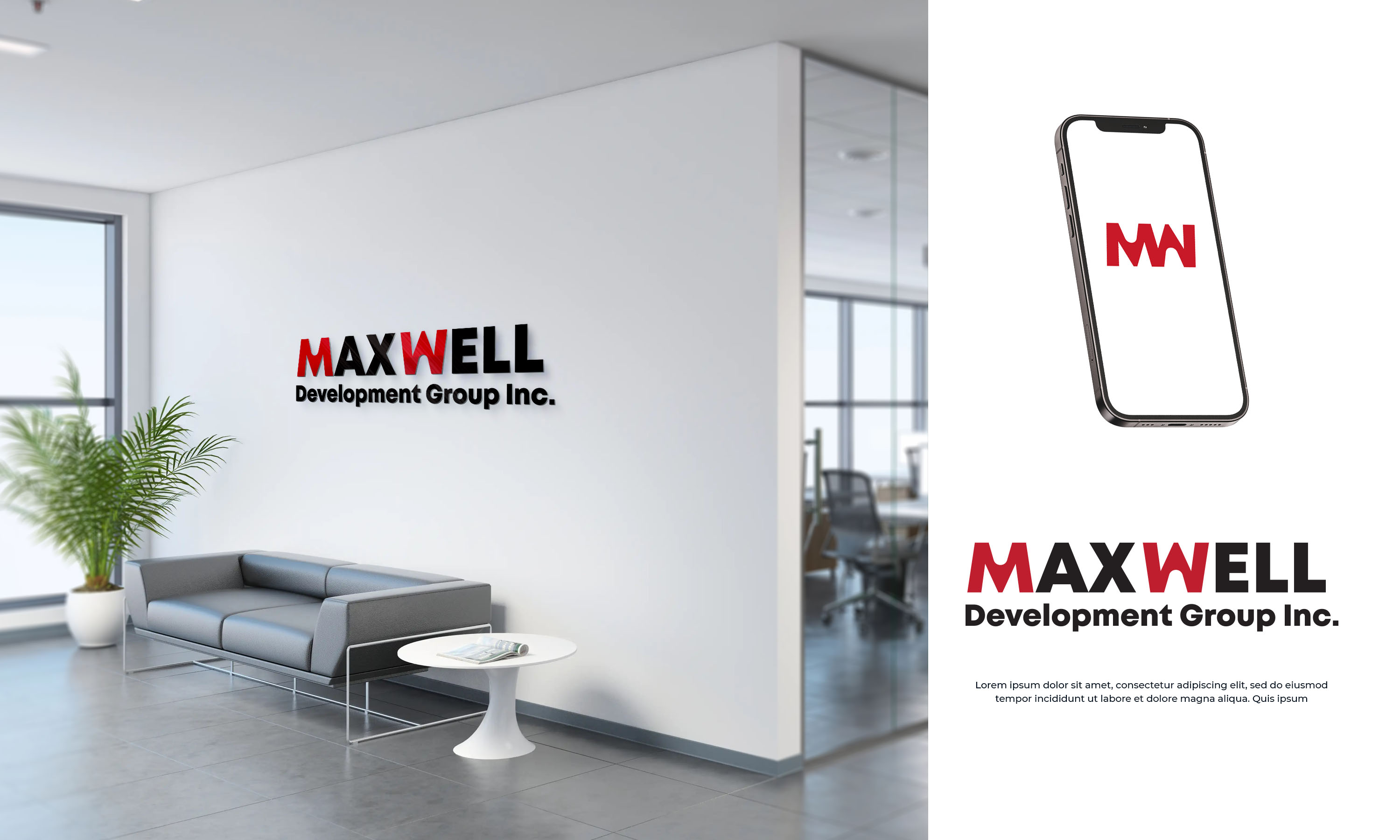 Logo Design by ILLUSTRATOR PRO for Maxwell Development Group Inc | Design #28926283