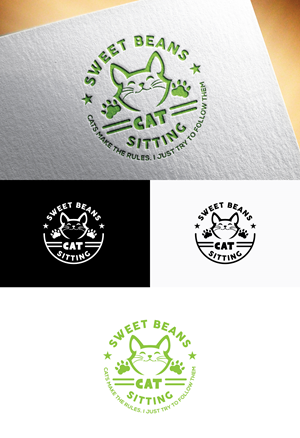Logo-Design von Logo Stock für Sweet Beans Cat Sitting | Design: #28921357